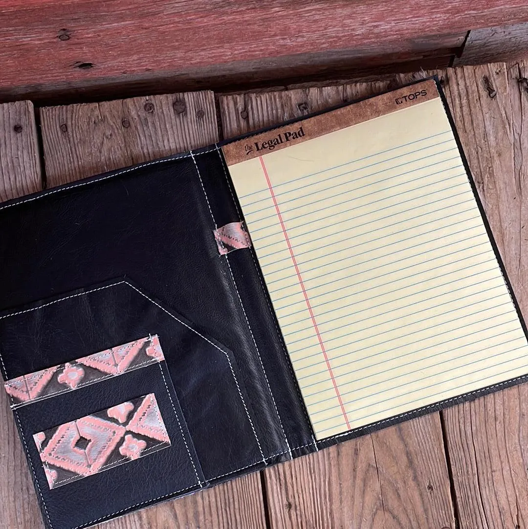 137 Large Notepad Cover - Tricolor w/ Adobe Navajo