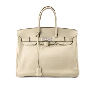 Hermès Birkin 35 Parchemin Clemence Leather