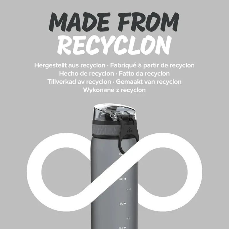 ION8 Slim 600ml BPA Free, Water Bottle - Grey