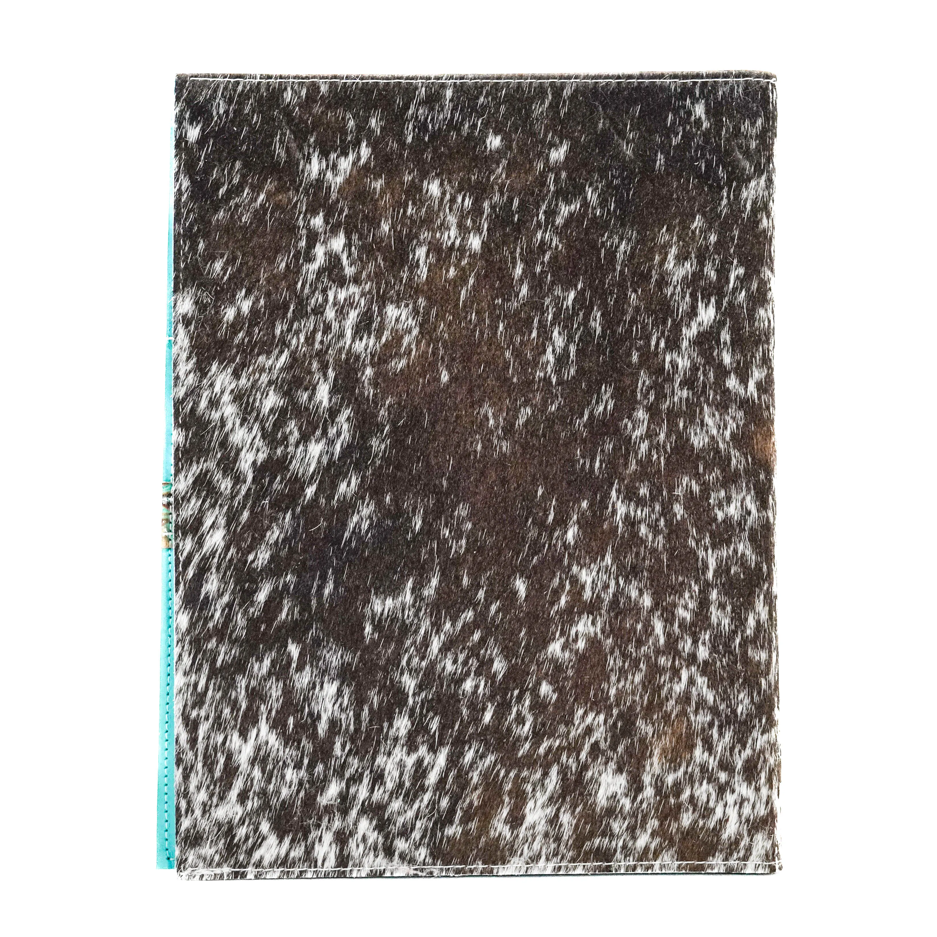Large Notepad Cover - Longhorn w/ Turquoise Caracole