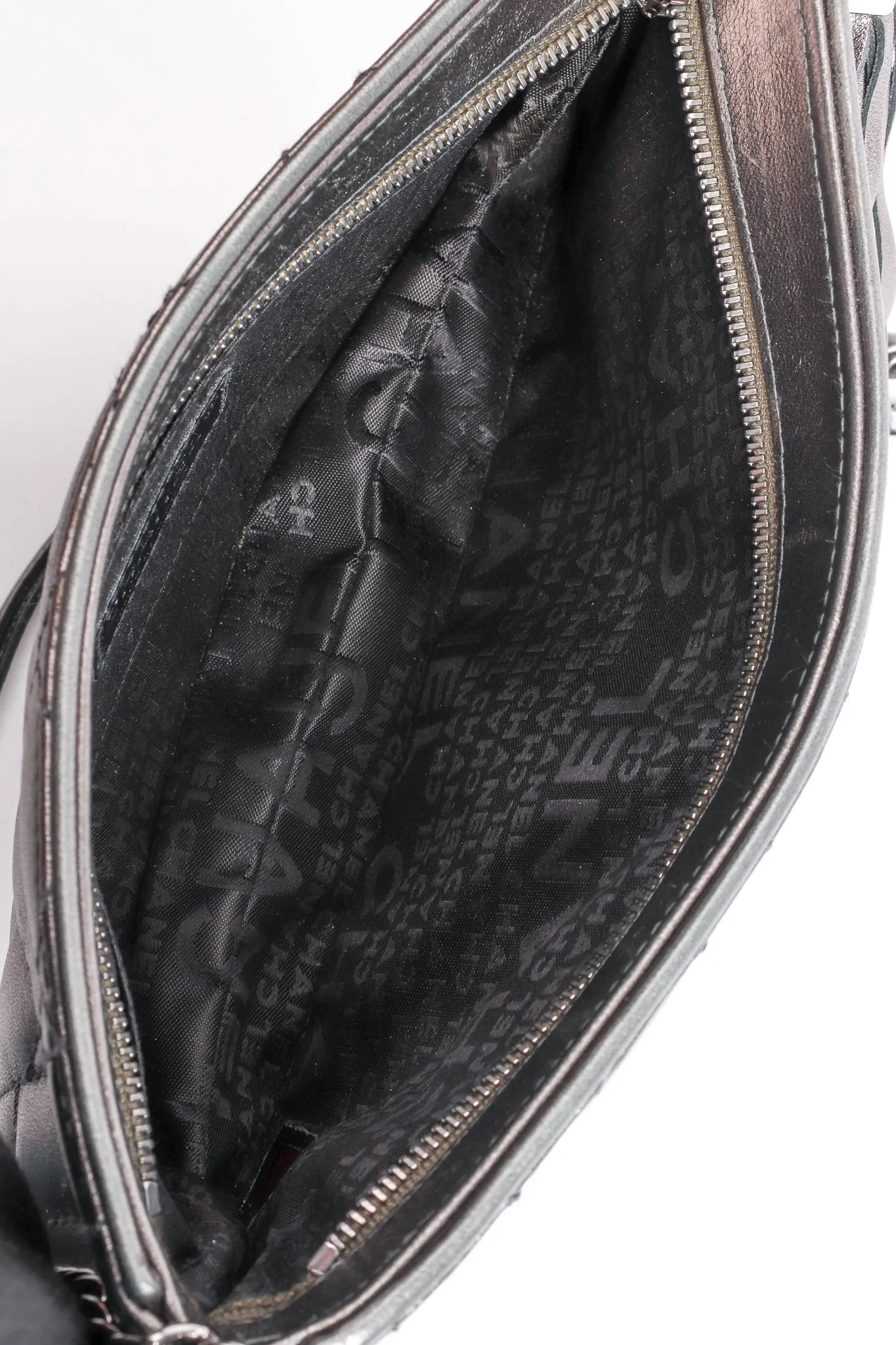 Metallic Quilted Tassel Shoulder Bag