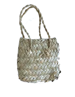 Mini Flax Kete Bag 7 x 7 cm